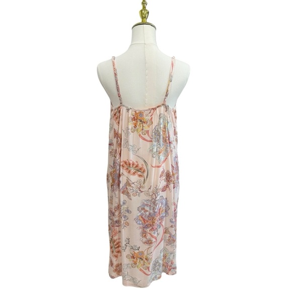 Papinelle Women’s Large Coco Cream Floral Paisley Nightgown Chemise Pockets NWT - Picture 6 of 13